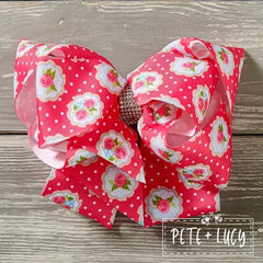 Shabby Roses- Deluxe Bow